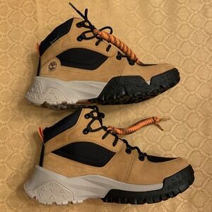 TIMBERLAND MEN'S MOTION SCRAMBLE MID LACE HIKING BOOT WHEAT NUBUCK A68Q8 SZ 10.5